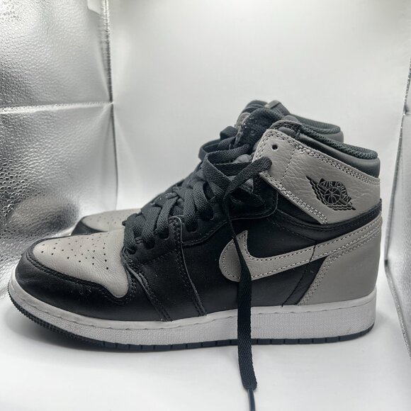 Air Jordan 1 Retro High OG BG (Black/Medium Gray/White) - 6.5Y - Picture 2 of 5